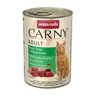 animonda Carny mokra karma dla kota dorosłego 6x400 g Wołowina, indyk i królik - Mokra karma dla kotów - miniaturka - grafika 1
