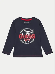 Guess Bluzka N4BI03 I3Z14 Granatowy Regular Fit - Bluzki damskie - miniaturka - grafika 1