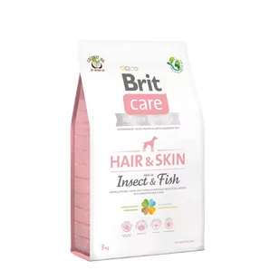 Brit CARE Dog Hair & Skin Insect & Fish 3 kg - Sucha karma dla psów - miniaturka - grafika 1