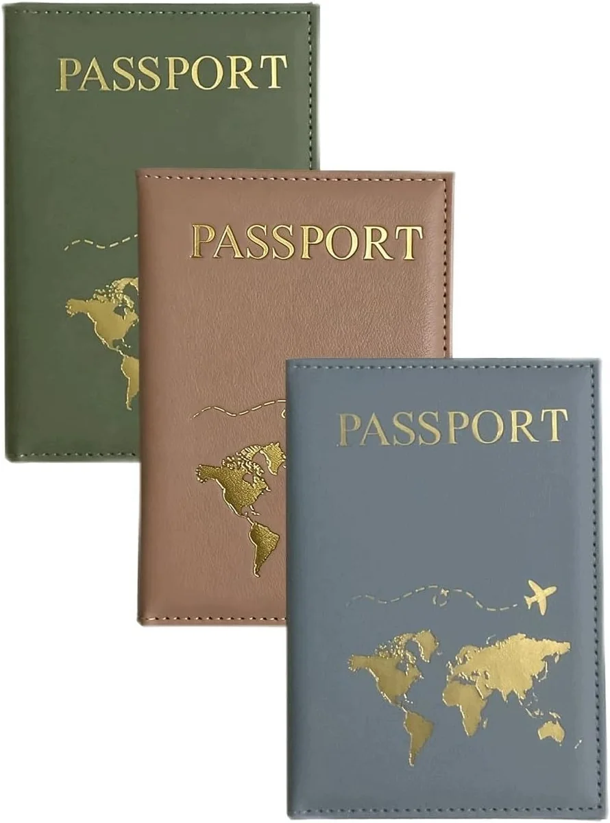 ORGANIZER NA PASZPORT 3 SZTUKI 15X22CM PORTFEL ETUI SKÓRZANE PODRÓŻNY