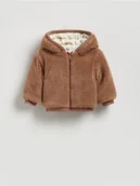 Bluzki dla niemowląt - Reserved - Kurtka z imitacji baranka - brązowy - miniaturka - grafika 1