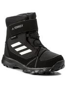 Buty dla dziewczynek - adidas Śniegowce Terrex Snow Cf Cp Cw K S80885 Czarny - miniaturka - grafika 1