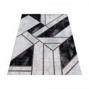 Dywany - Dywan ekskluzywny Naxos geometria szaro-brązowy 120x170 cm - miniaturka - grafika 1
