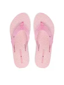 Klapki i japonki damskie - Tommy Hilfiger Japonki Th Ithaca Stripe Summer Sandal FW0FW09192 Różowy - miniaturka - grafika 1