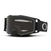 Gogle i okulary motocyklowe - Gogle Cross Oakley Front Line M Czarny Metaliczny Szary - miniaturka - grafika 1