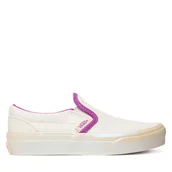 Buty dla dziewczynek - Tenisówki Vans Classic Slip-On VN000D0JWHP1 Écru - miniaturka - grafika 1