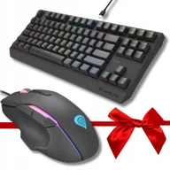 Zestawy myszka + klawiatura - ZESTAW GAMINGOWY Klawiatura MECHANICZNA Myszka Gamingowa GENESIS dla graczy - miniaturka - grafika 1
