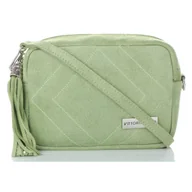 Torebki damskie - Włoska Torebka Skórzana Listonoszka firmy Vittoria Gotti Jasno Zielona - miniaturka - grafika 1