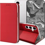 Etui i futerały do telefonów - Hello Case ETUI Z KLAPKĄ DO Samsung Galaxy S24 Plus CZERWONE ZAMYKANE MAGNETYCZNE - miniaturka - grafika 1