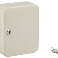 Szafki na klucze - Zamykana szafka na klucze na 20 cyfr, skrzynka do przechowywania kluczy do domu, biura, mieszkania (biała, w stylu klucza) - miniaturka - grafika 1