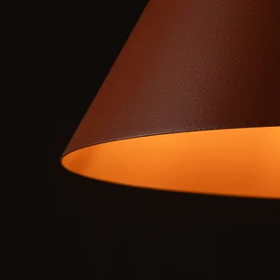 Czerwona lampa wisząca stożek ⌀25cm TK 6632 z serii CONO - Lampy sufitowe - miniaturka - grafika 4