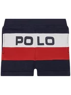 Spodenki damskie - Polo Ralph Lauren Szorty materiałowe Po Bt Sho 320786440001 Granatowy Regular Fit - miniaturka - grafika 1