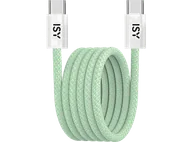 Kable - Kabel USB typ C ISY IUC-5400-GR 1m Magnetyczny Zielony - miniaturka - grafika 1