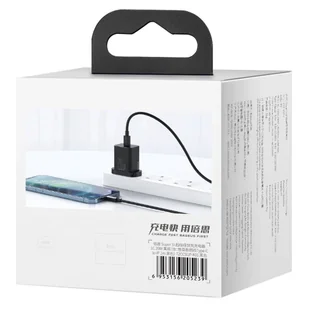 Baseus Super Si 1C szybka ładowarka USB Typ C 20W Power Delivery + kabel USB Typ C - Lightning 1m (wtyczka UK) czarny (TZCCSUP-K01) hurtel-71980-0 - Ładowarki do telefonów - miniaturka - grafika 19