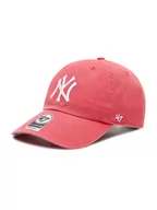 Czapki damskie - New York 47 Brand Czapka z daszkiem Mlb Yankees 47 Clean Up B-RGW17GWSNL-BE Czerwony - miniaturka - grafika 1