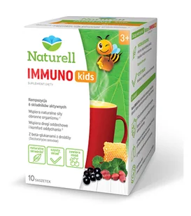 USP ZDROWIE SP. Z O.O USP ZDROWIE SP Z O.O Naturell Immuno Kids 10 saszetek - Przeziębienie i grypa - miniaturka - grafika 1