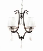 Lampy sufitowe - Lumina Deco Deco Klasyczny Żyrandol Kryształowy Venisia W4 LDP 8810-4 - miniaturka - grafika 1