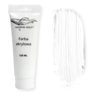 FARBA AKRYLOWA MALARSKA BIAŁA 120ml ARTYSTYCZNA FARBY AKRYLOWE W TUBKACH - Farby i media malarskie - miniaturka - grafika 1