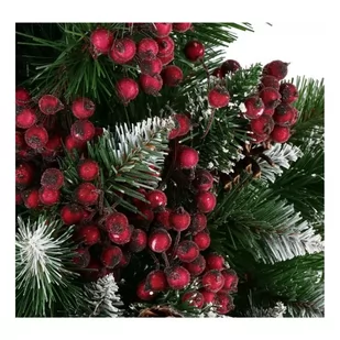 Mroźna jarzębina ciemna sztuczna 20szt wiązka GLZ02 - Ozdoby bożonarodzeniowe - miniaturka - grafika 3