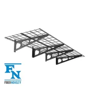 Pozostałe wyposażenie warsztatu - Ergosolid PG26B - Podwójna półka garażowa wisząca metalowa Solidna do 90 kg na półkę. PG26B - miniaturka - grafika 1