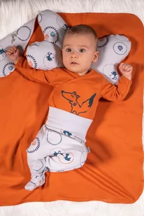 Półśpiochy niemowlęce bawełniane Fox Club - Pajacyki dla niemowląt - miniaturka - grafika 2