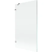 Parawany nawannowe - Mexen Lunar parawan nawannowy 1-skrzydłowy 100 x 150 cm, transparent, chrom - 897-100-000-01-00 - miniaturka - grafika 1