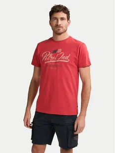 Petrol Industries T-Shirt M-1050-TSR600 Czerwony Regular Fit - Koszulki męskie - miniaturka - grafika 1