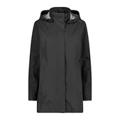 Kurtki damskie - CMP damska kurtka przeciwdeszczowa z odpinanym kapturem, Czarny, 50 - miniaturka - grafika 1