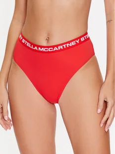 Stella McCartney Dół od bikini Logo Classic S7B2C1890.63012 Czerwony - Stroje kąpielowe - miniaturka - grafika 1