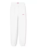 Spodnie damskie - HUGO Spodnie damskie Shuffle Loungewear_Pant, White100, L - miniaturka - grafika 1