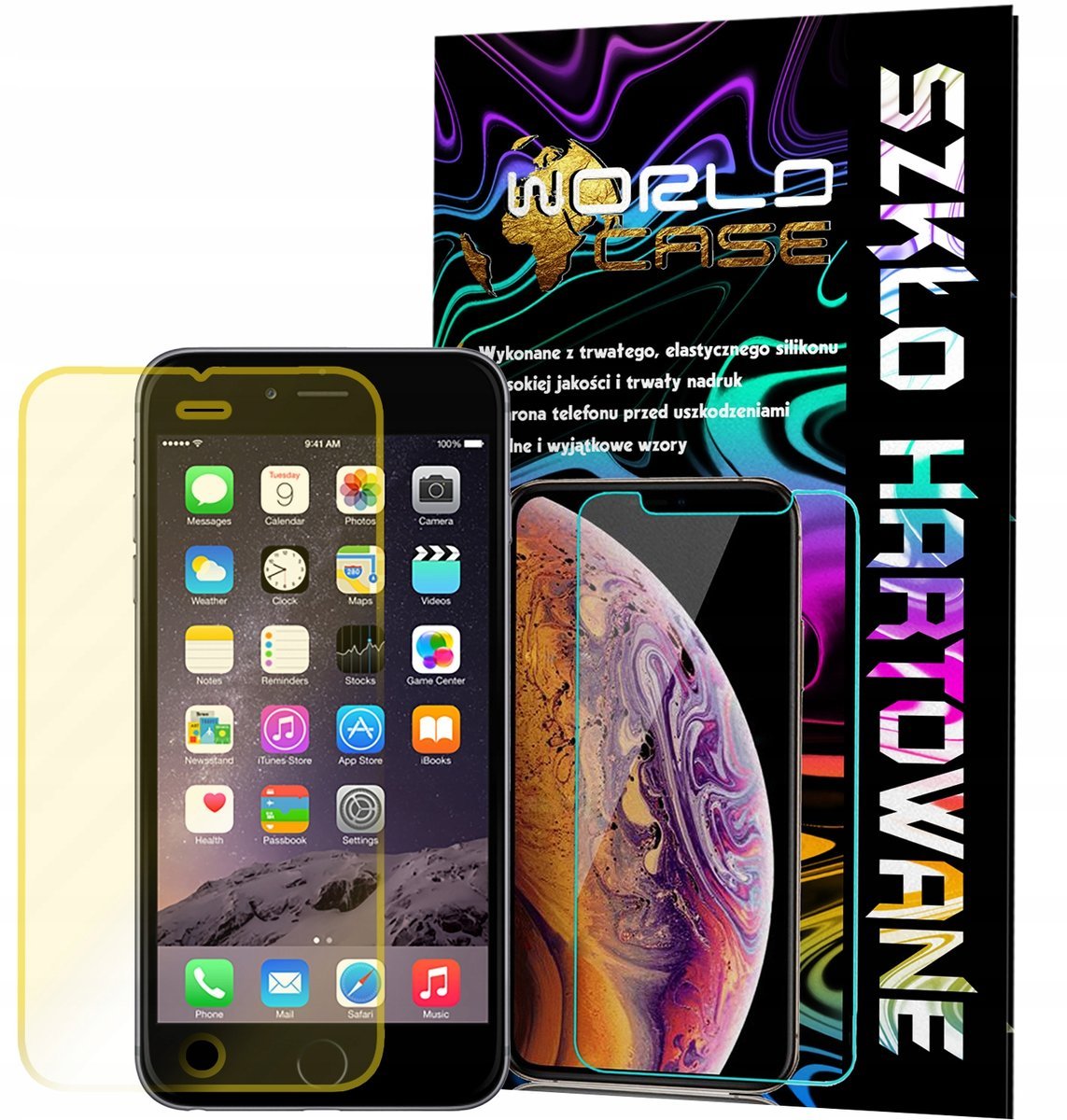 SZKŁO HARTOWANE DO APPLE IPHONE 6 PLUS / 6S PLUS NA EKRAN SZKIEŁKO OCHRONNE