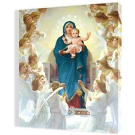 Ikony i obrazy sakralne - Obraz religijny na płótnie Matka Boża Królowa Aniołów - miniaturka - grafika 1