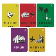 Zeszyty szkolne - Zeszyt A5 32K Linia Surfer Pakiet 10 Szt. - miniaturka - grafika 1