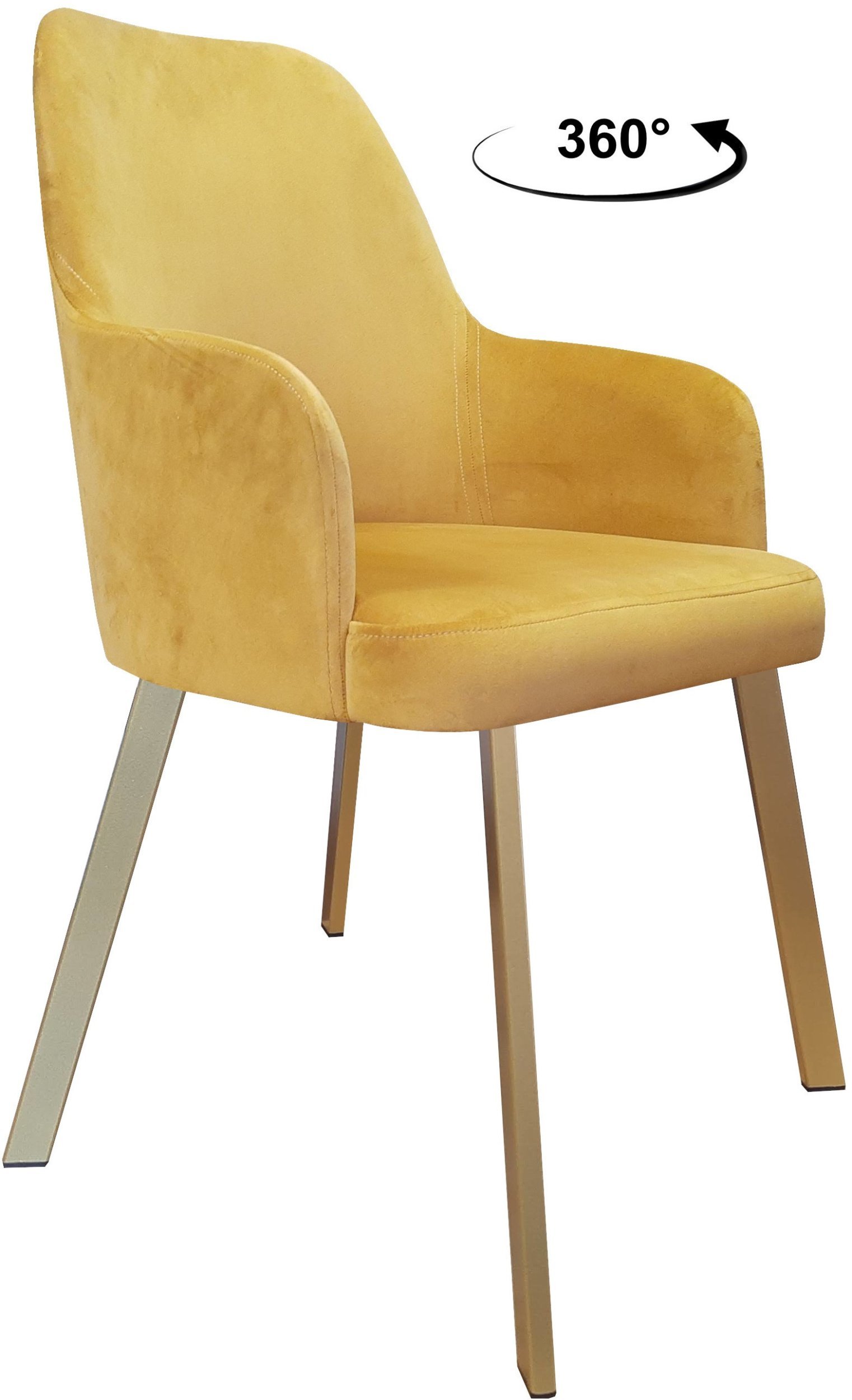 Krzesło obrotowe WESTA noga Profil złota MG15