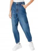 Spodnie damskie - TOM TAILOR JEANSY MOM JEANS NI DŁUGIE Z PRZETARCIAMI NIEBIESKIE M X_A - miniaturka - grafika 1