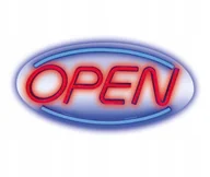 Żarówki LED - Neon Led Open Napis Do Pokoju Sklepu Na Ścianę Czerwono Niebieski Duży - miniaturka - grafika 1