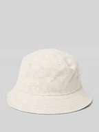 Czapki damskie - Czapka typu bucket hat ze wzorem z logo - miniaturka - grafika 1