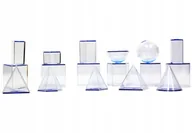 Mały naukowiec - Bryły porównawcze transparentne - 6 cm - 17 brył - miniaturka - grafika 1