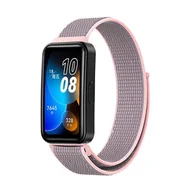 Akcesoria do smartwatchy - opaska pasek bransoleta NYLON Huawei Band 8 pudrowa - miniaturka - grafika 1