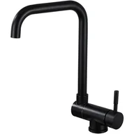 Baterie kuchenne - Wyciągana bateria kuchenna, składana bateria kuchenna, wylewka obrotowa 360° (czarna) - miniaturka - grafika 1