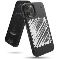Etui i futerały do telefonów - RINGKE Etui Onyx Design do iPhone 12 Pro Max czarny (Paint) - miniaturka - grafika 1