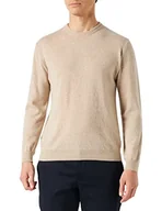 Koszulki męskie - United Colors of Benetton Koszulka męska G/C M/L 1002u1g34 sweter, beżowy 562, XXL - miniaturka - grafika 1