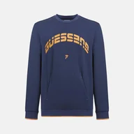 Bluzy męskie - Męska Bluza GUESS QUINCEY CN SWEATSHIRT Z2GQ21FL04I-G7R1 – Niebieski - miniaturka - grafika 1