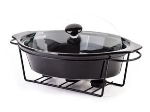 MODERN KITCHEN Naczynie z podgrzewaczem 2,6L 38x26x7,9cm czarne - Piece, kotły  i płyty grzejne gastronomiczne - miniaturka - grafika 3