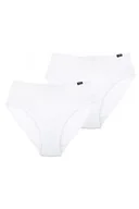 Majtki damskie - Gładkie figi damskie (2 pack) z koronkowymi wstawkami LPC 280 - miniaturka - grafika 1