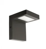 Lampy ogrodowe - Su-Ma Lampa ścienna na elewację LED szara SUMA KARO KR-K100 nowoczesny kinkiet ogrodowy minimalistyczny KR-K100 - miniaturka - grafika 1