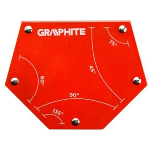 Graphite Spawalniczy kątownik magnetyczny 111 x 136 x 24 mm 56H905 - Akcesoria spawalnicze - miniaturka - grafika 1