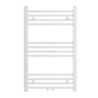 Grzejniki łazienkowe - GRZEJNIK ŁAZIENKOWY KALORYFER NOWOCZESNY DRABINKOWY BIAŁY 80x50 cm RAVEN - miniaturka - grafika 1