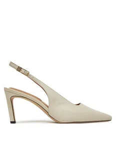 Tommy Hilfiger Szpilki Squared Toe FW0FW08636 Beżowy - Czółenka - miniaturka - grafika 1