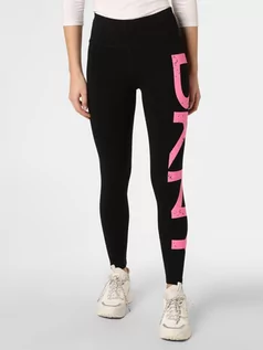 Spodnie sportowe damskie - DKNY Legginsy damskie, różowy - grafika 1